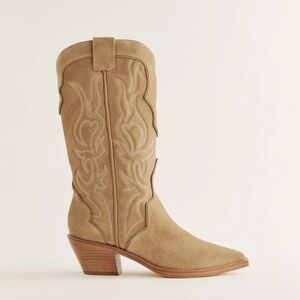Reformation Olive Western Boot Toasted Coconut